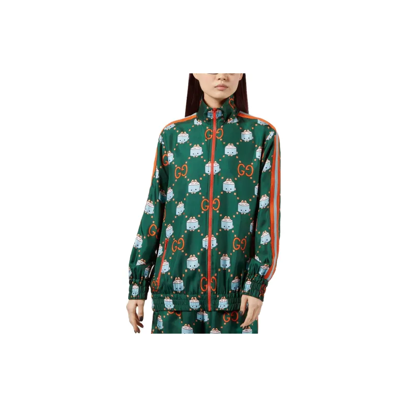 GUCCI Long Sleeved Dresses Women's Green-3