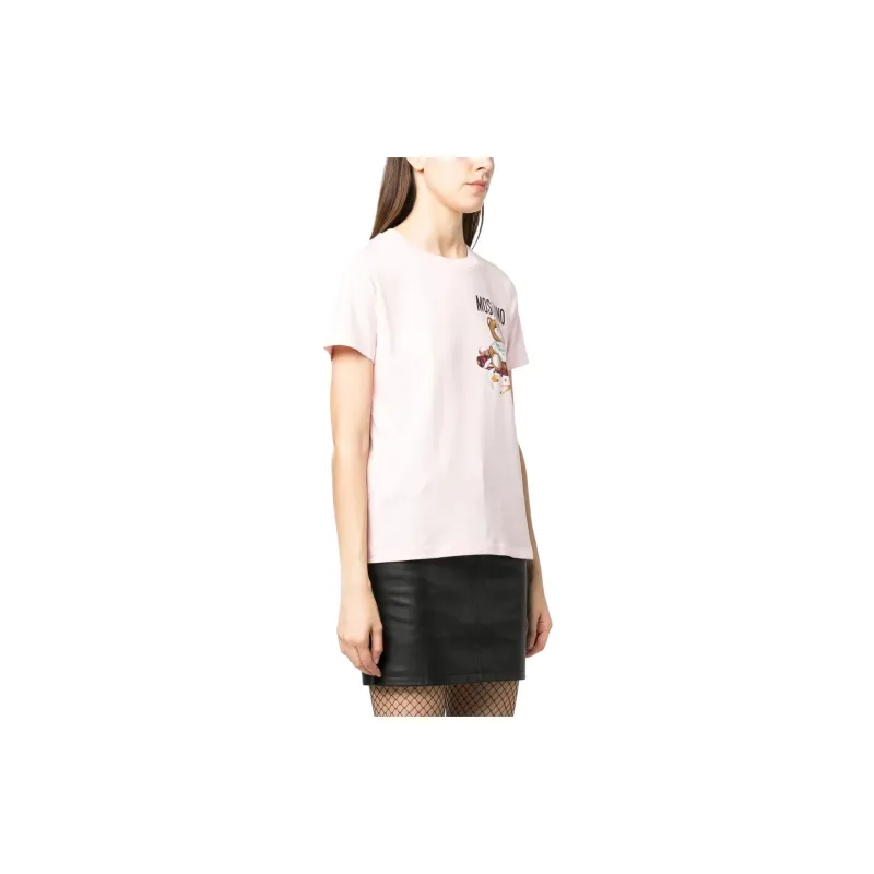 MOSCHINO T-Shirts Women's Light Pink-3