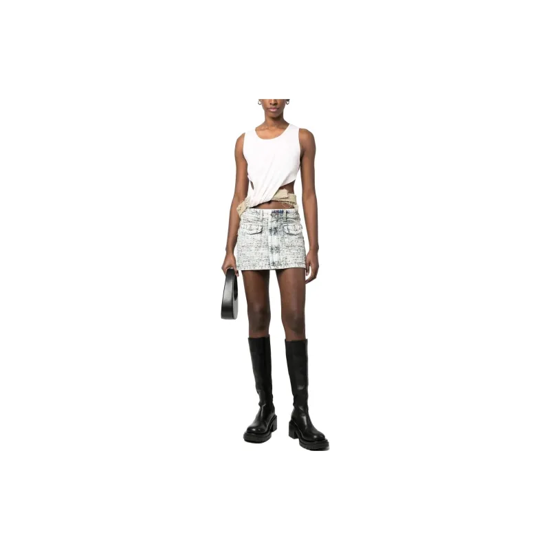 DIESEL Tank Tops Women's White-3