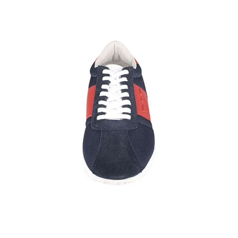 EMPORIO ARMANI Cushioning Low Top Casual Shoes Men's Blue-3