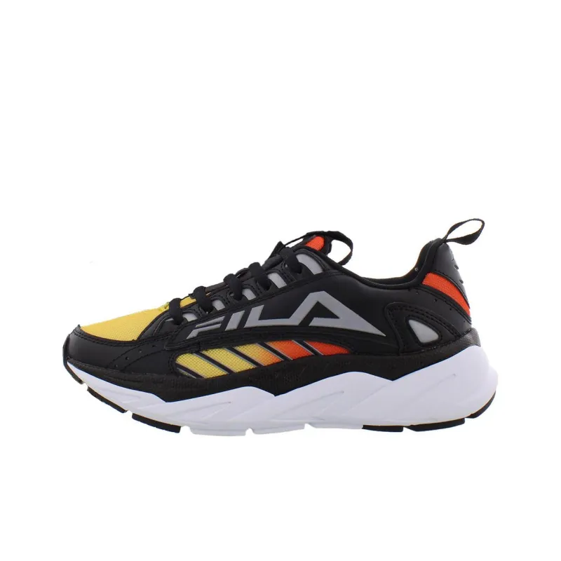 FILA KIDS Surefire Slip Resistant Cushioning Wear Resistant Kids Lifestyle Shoes Black Red Teenagers-0