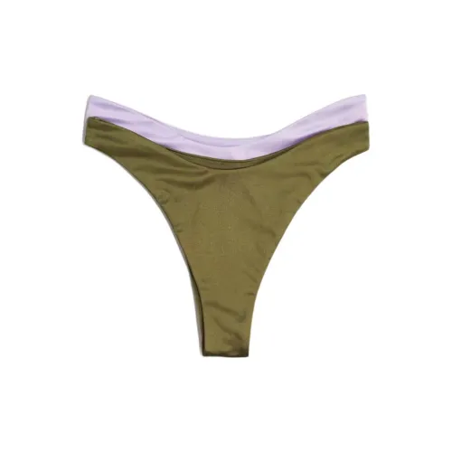 H&M Swimming Shorts Women's 2-Pack Dark Khaki Green+Light Purple