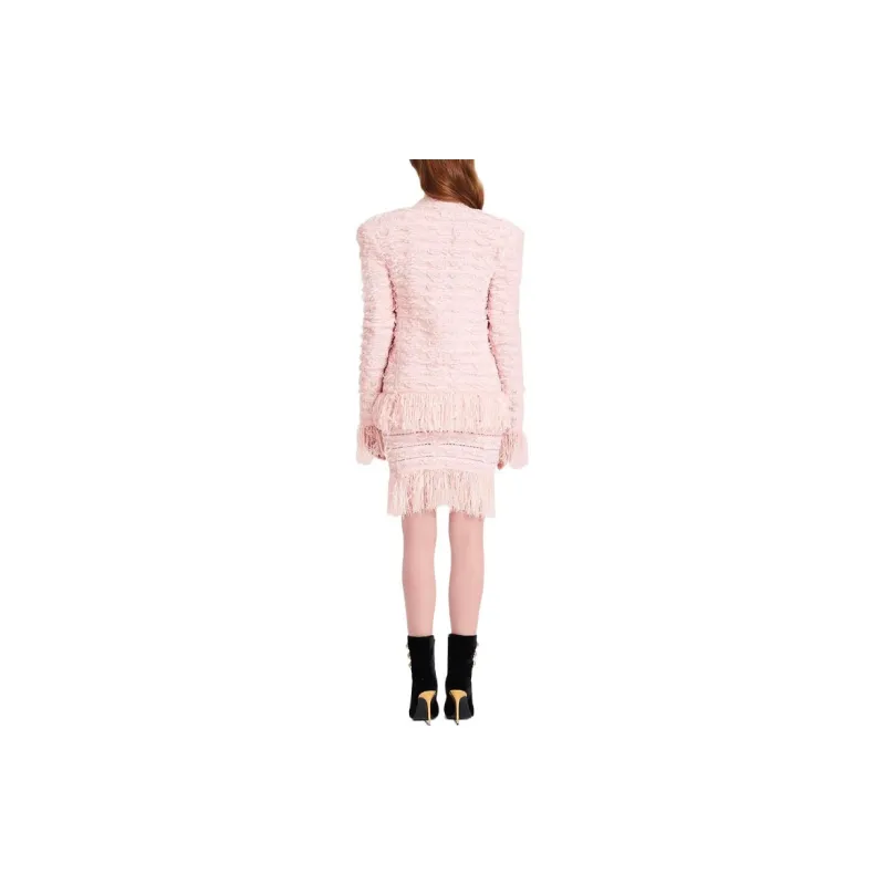 BALMAIN FW22 Jackets Coats Women's Pink-2