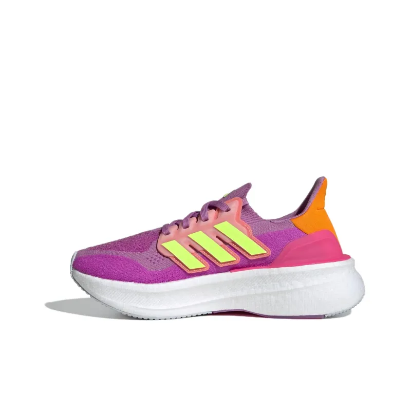 Adidas Ultraboost 5.0 Anti Kick, Abrasion Resistant, And Breathable Low Top Kids' Running Shoes Purple Yellow Teenagers-1