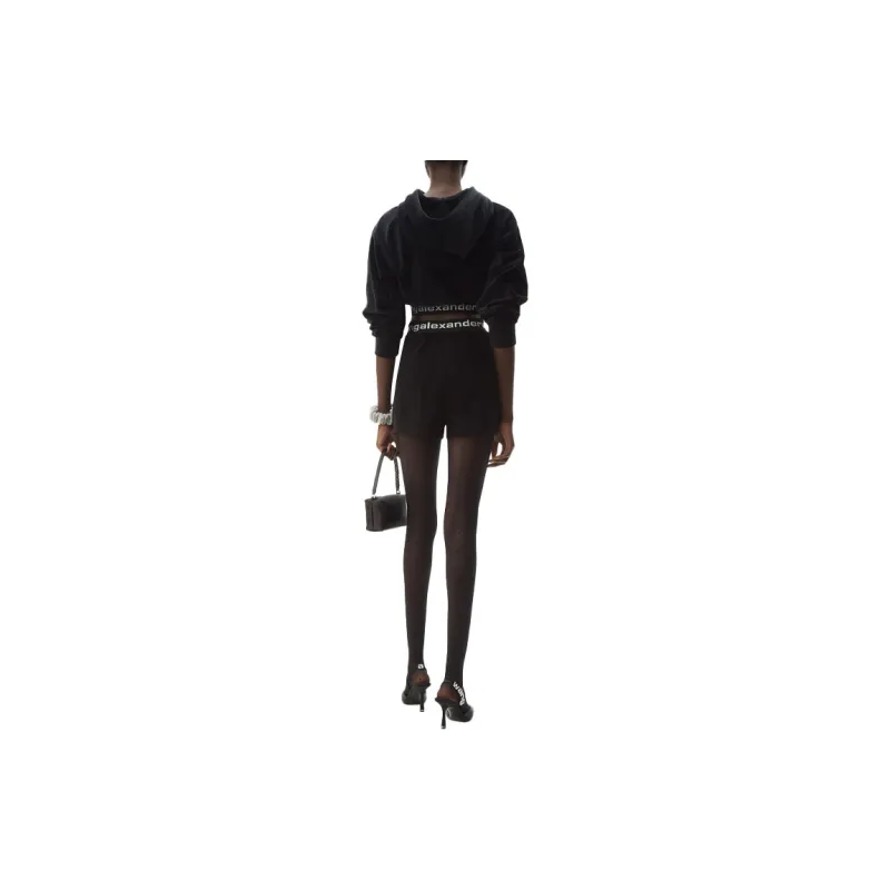 alexander wang Long-sleeve Hoodie In Stretch Corduroy-3