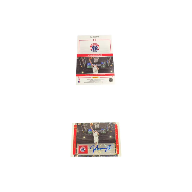 PANINI Johnny Davis 22 23 Wizards Game Used Rising Stars Signature Player Card Access Pass Sports Cards 1 Pc-3