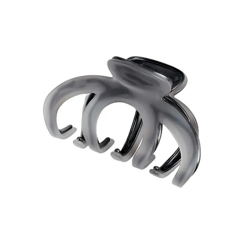 MAGICPOLE Resin Hair Clips Women's Gray/Blue-0