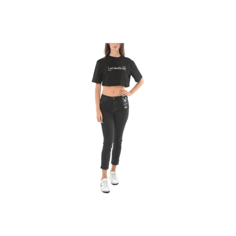 DIESEL Crop Tops Women's Black-1