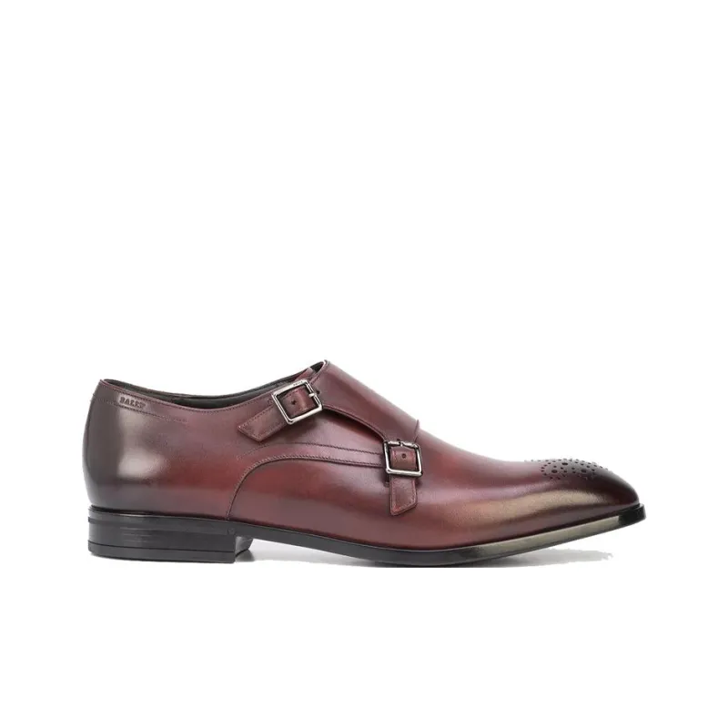 BALLY Dress Shoes Men Low Top Red-1