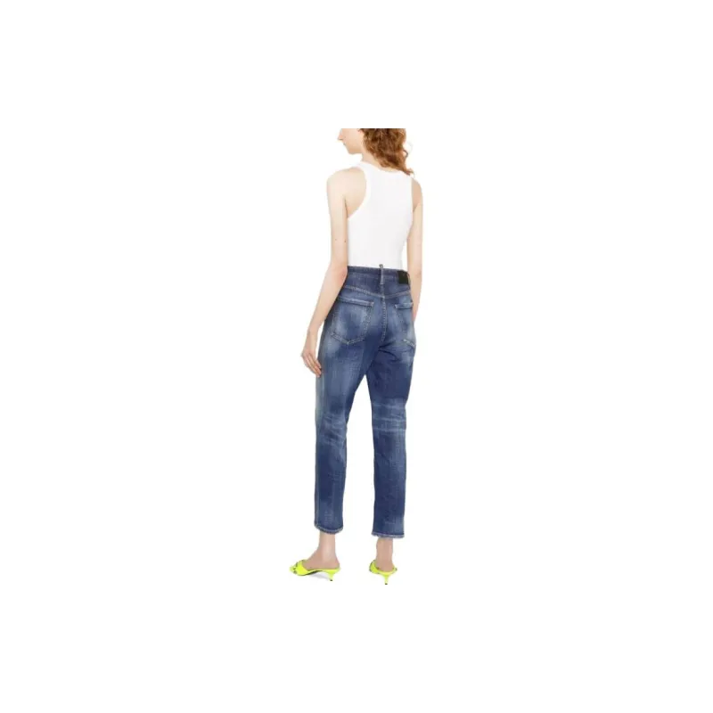 DSQUARED2 Faded Straight leg Jeans-2