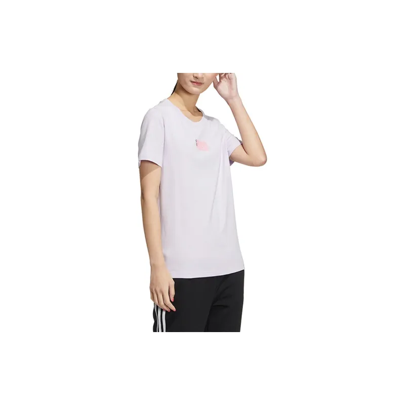 Adidas Neo T Shirt Women's Light Purple-3