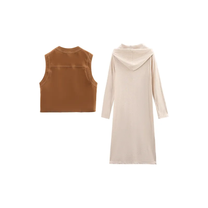 A Paradise For Awakening Skirt Set Women's Caramel-1