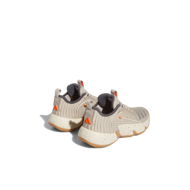 Adidas Originals Anti Slip Wear Resistant Low Top Children's Basketball Shoes Beige Kids'-3