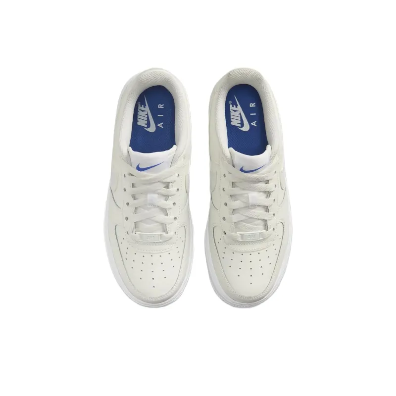 Nike Air Force 1 Anti Slip Wear Resistant Low Top Kids' Skateboarding Shoes White Unisex-4