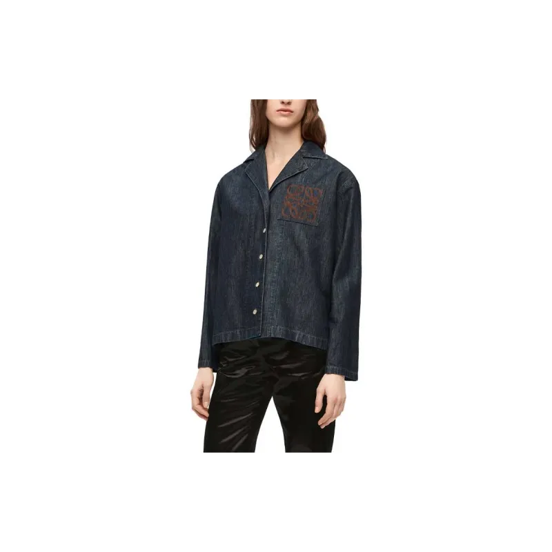 LOEWE Denim Jackets Women's Indigo-3