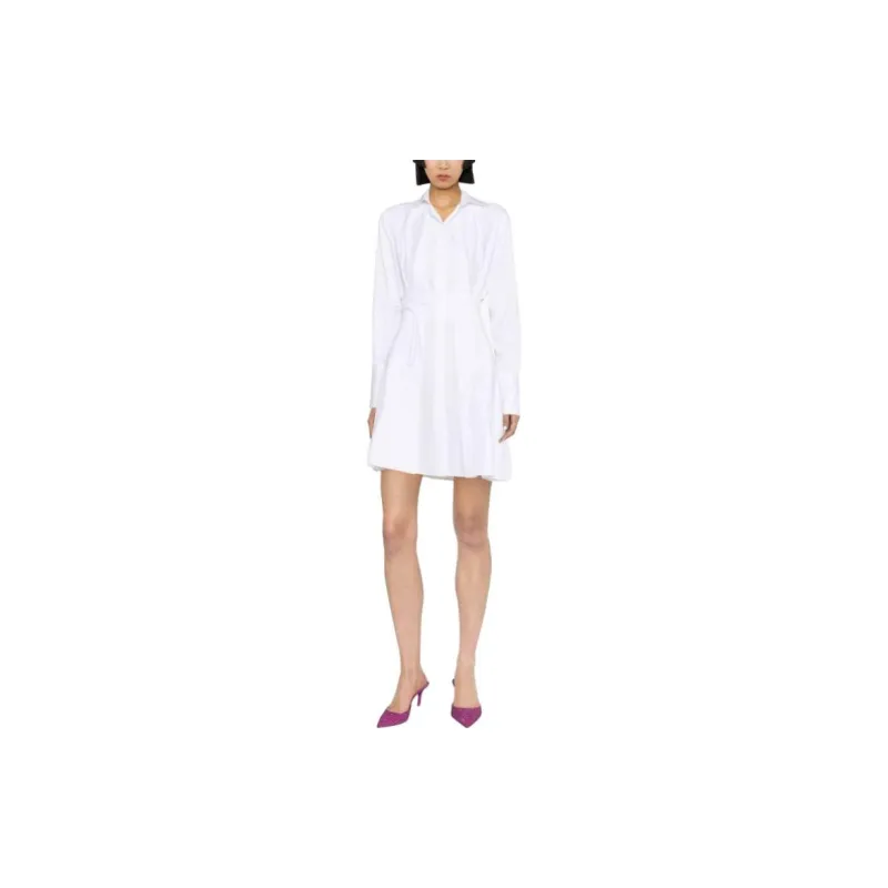 Patou Pleat detail Mini Shirtdress-1