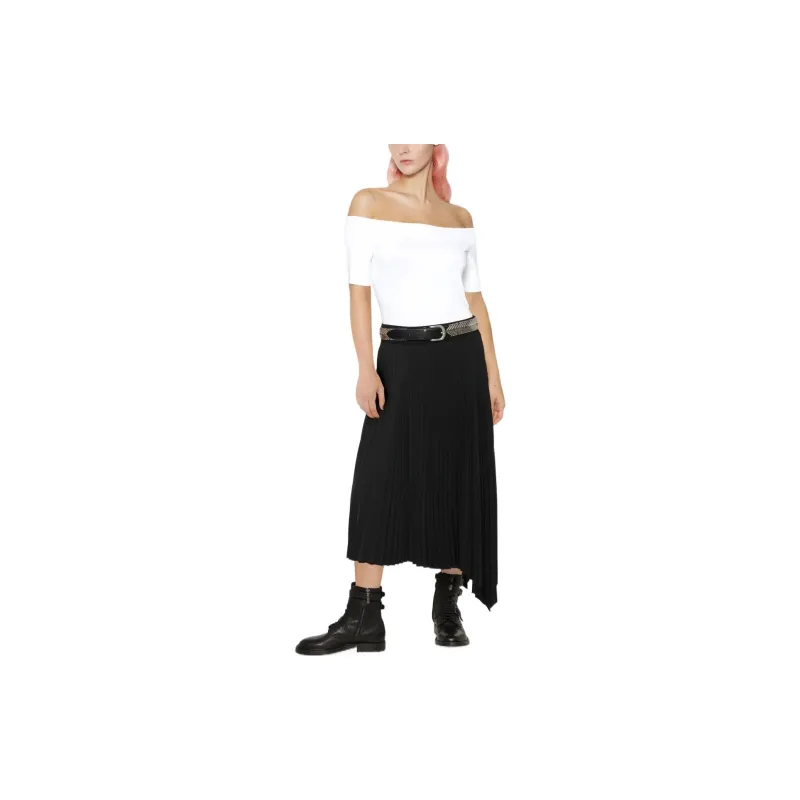 Alexander McQueen Off Shoulder Short Sleeved Top-1