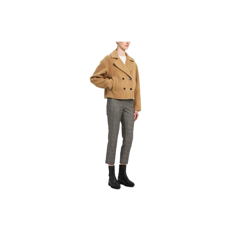 THEORY Cropped Coats Women's Bright Brown-2