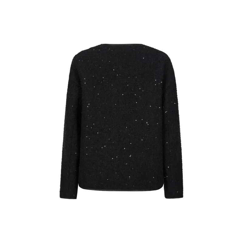 JZ. ANNAKRO Cropped Coats Women's Plain Black-1