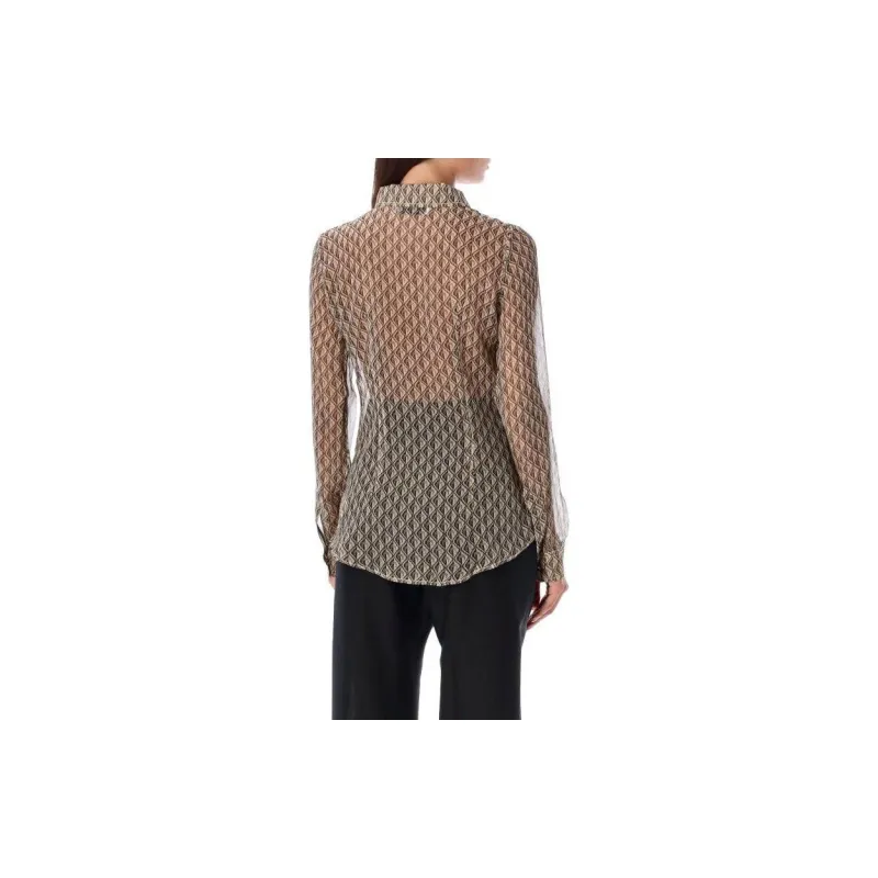 Marine Serre All-Over Patterned Long-Sleeved Shirt-3