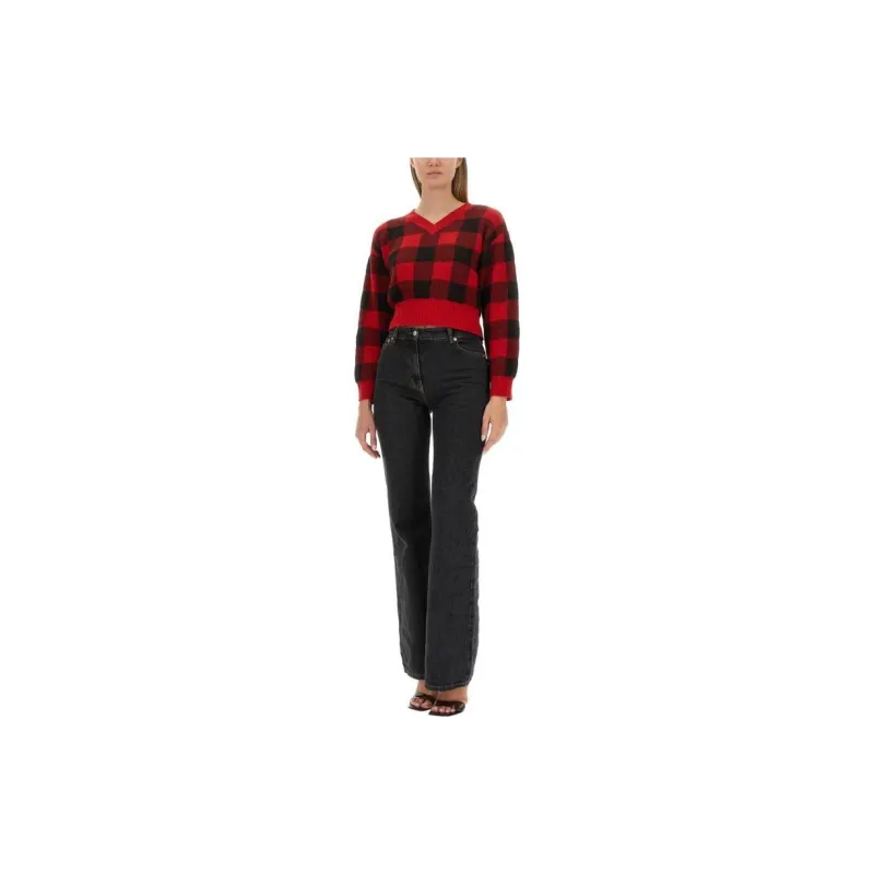 MOSCHINO Check pattern Wool blend Jumper-2