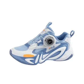 FILA KIDS Anti Slip Wear Resistant Low Top Kids' Running Shoes Blue White Teenagers