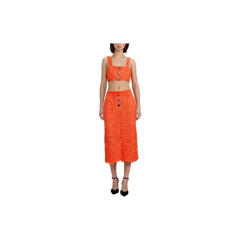 Self portrait Camisoles Women's Bright Orange-2