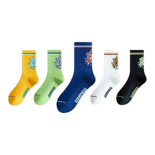 ROBINHOOD Mid-Calf Socks Men's 5 Pack