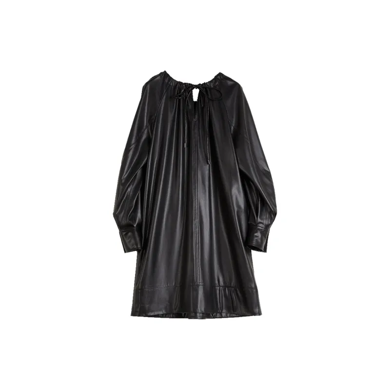 ELLE Long Sleeved Dresses Women's Black-2