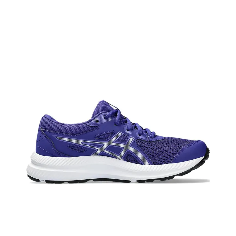 Asics Gel-Contend 8 Anti-Slip And Wear-Resistant Lightweight Low-Top Kids' Running Shoes Purple Teenagers-1