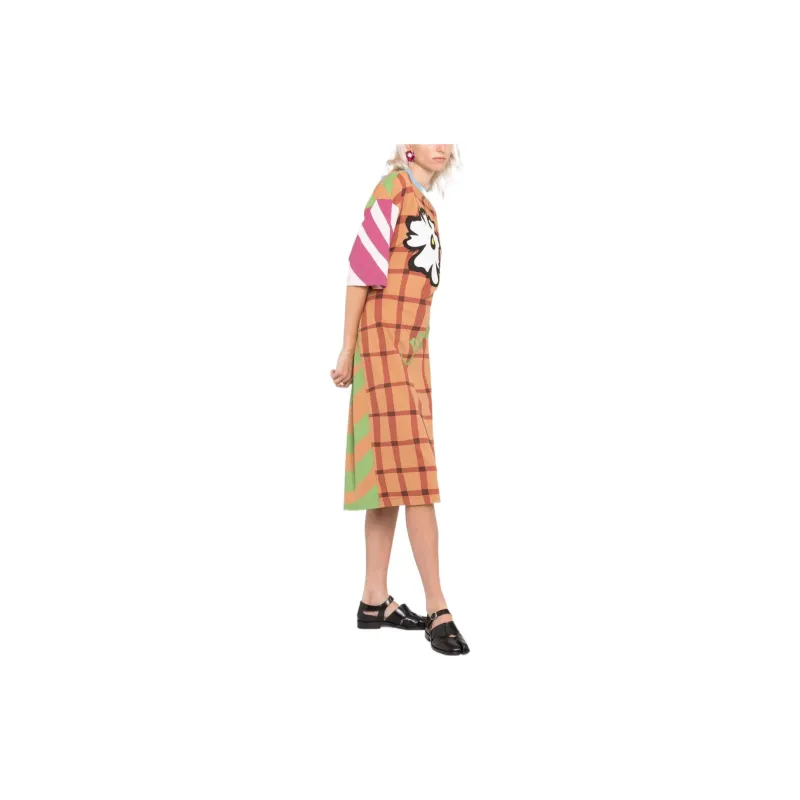 MARNI Short-Sleeved Dresses Women's Multicolor-3