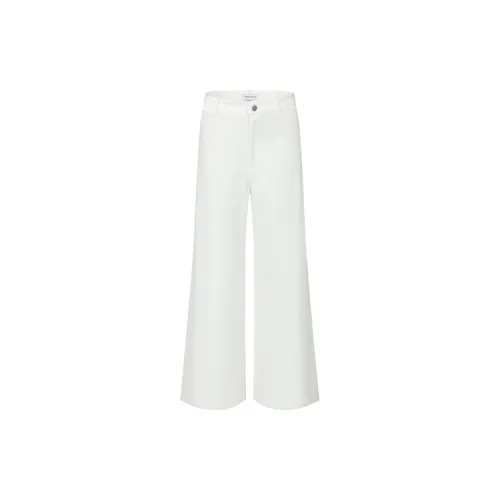 URBAN REVIVO Casual Pants Women's White