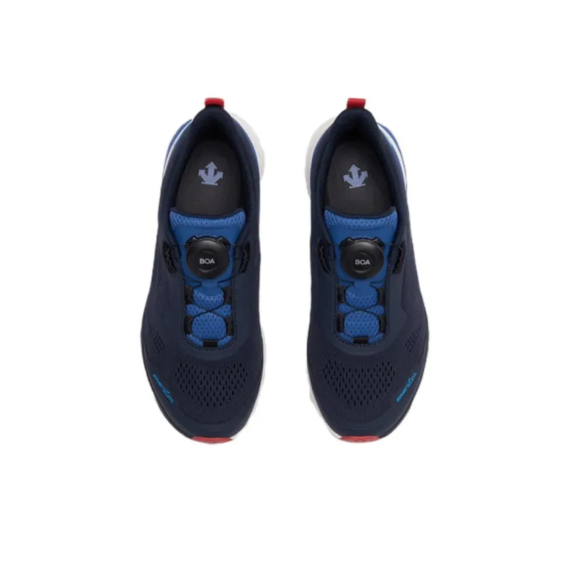 DESCENTE Enerzite Slip Resistant Cushioning Breathable Low Top Kids' Running Shoes Navy Blue Kids'-3