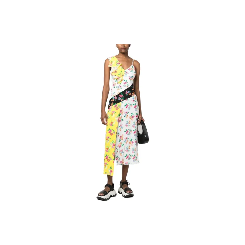 MSGM Floral Print Midi Dress-1