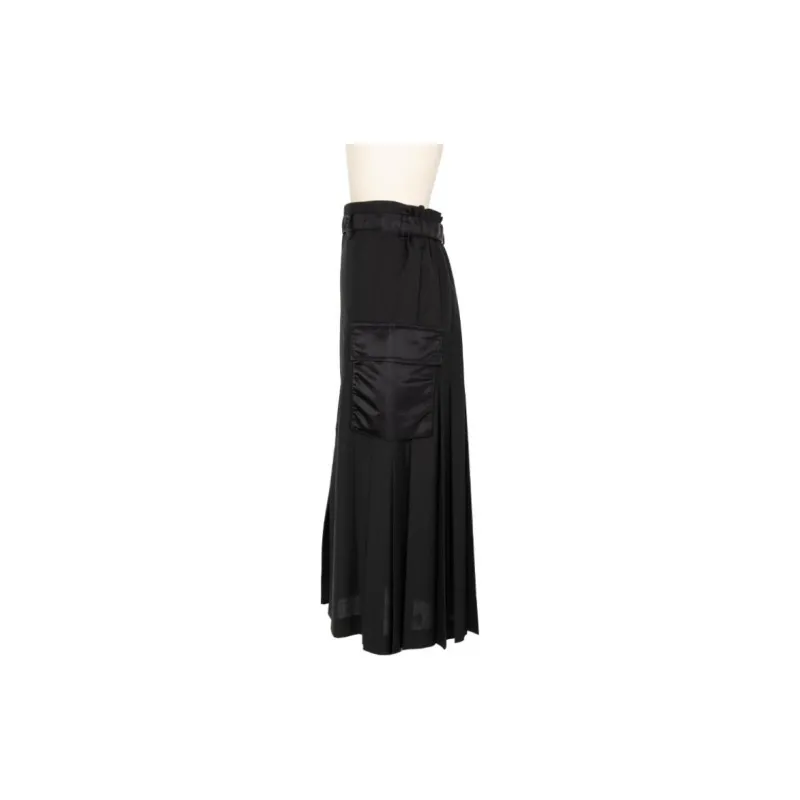 Sacai Zip Detailed Belted Cargo Midi Skirt-2
