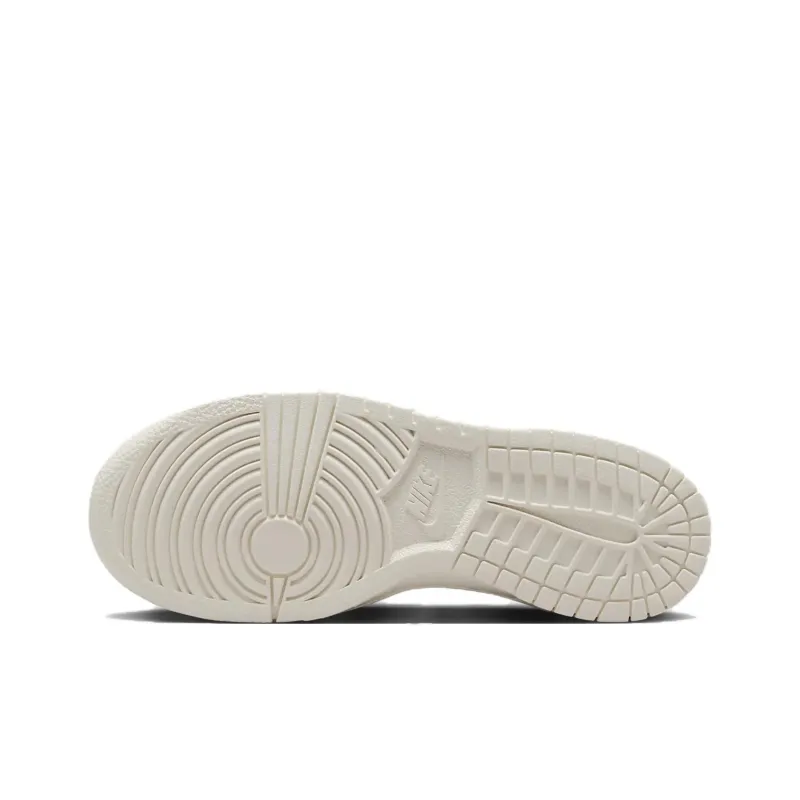 Nike Dunk Anti Slip Wear Resistant Low Top Kids' Skateboarding Shoes Gray White Unisex-6
