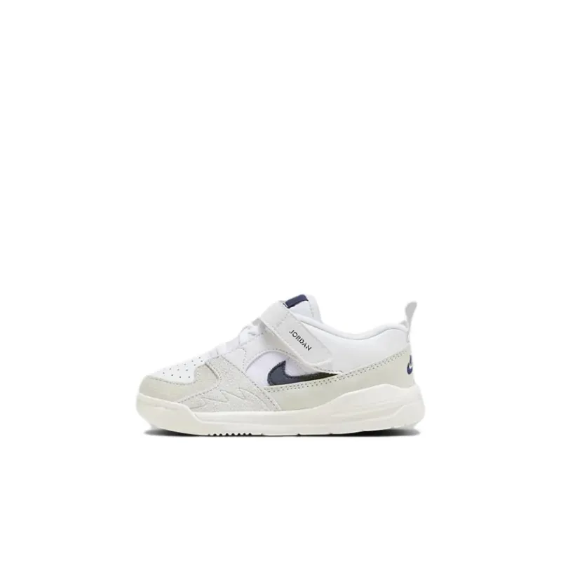 Jordan Stadium 90 Slip-Resistant Low-Top Toddler Shoes White Gray Infant And Toddler-0