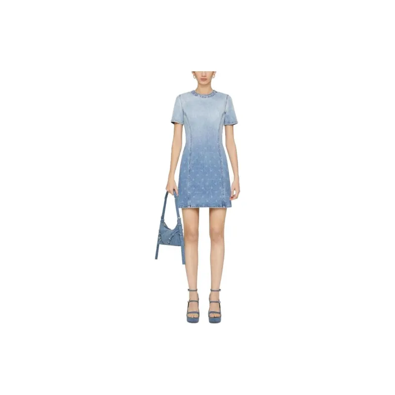 Givenchy Ombré effect Denim Minidress-2