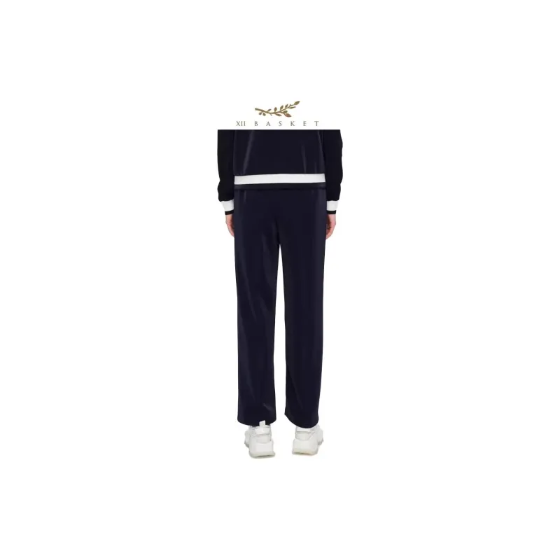 XII BASKET Casual Pants Women's Navy Blue-4
