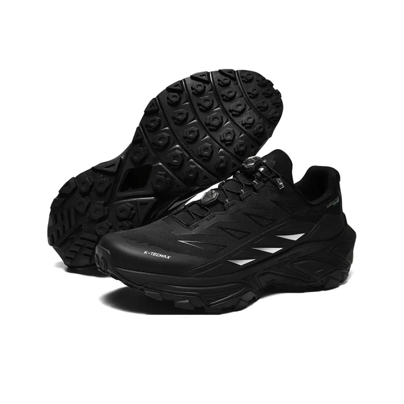 GLUNA Anti-Slip And Wear-Resistant Lightweight Low-Top Trail Running Running Shoes Unisex Black-5