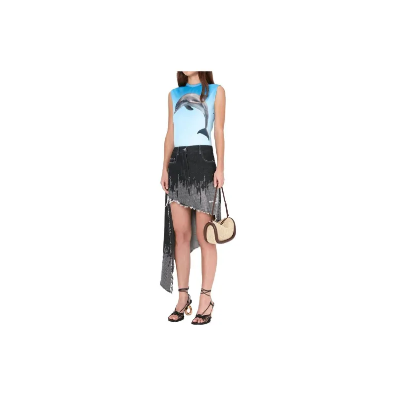 JW Anderson Studded Asymmetric Skirt-1
