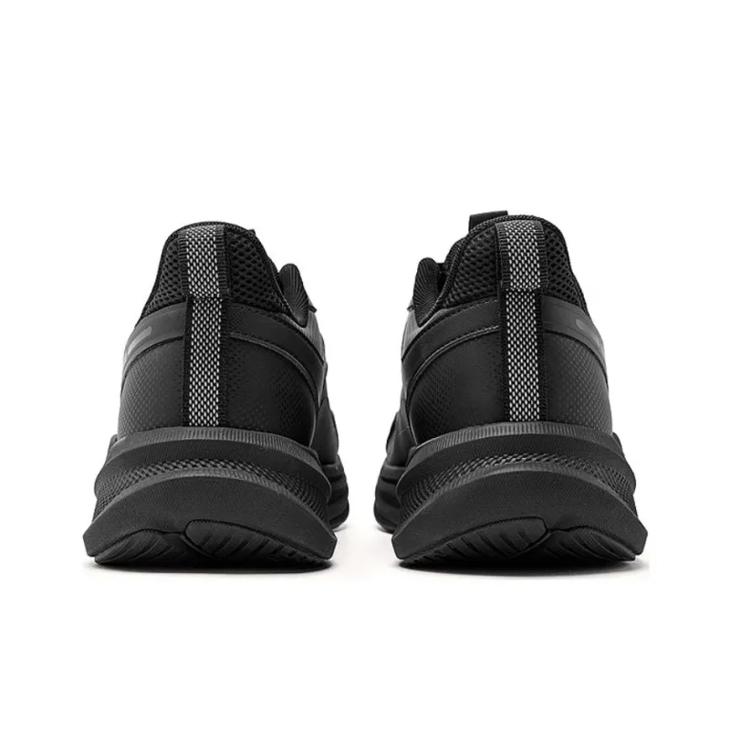 QIAODAN Wear Resistant Slip Resistant Low Top Casual Running Shoes Men's Black-2