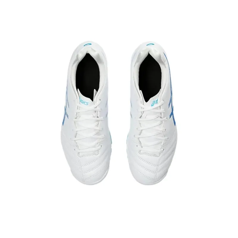 Asics Ds Light JR Artificial Lawn Slip Resistant Shock Absorbers Low Top Kids' Soccer Shoes White Blue Kids'-4