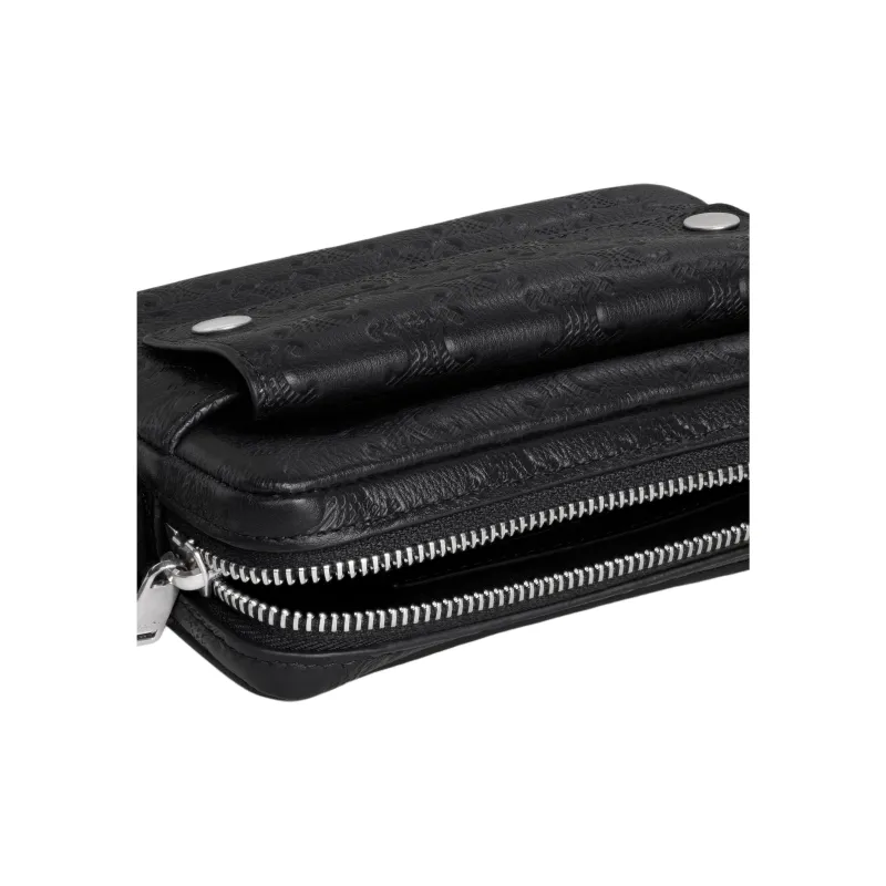 CELINE Calfskin Crossbody Bag, Shoulder Bag Mini Men's Black-3