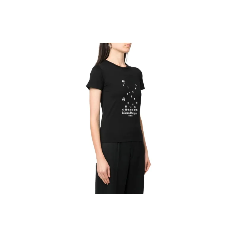 Maison Margiela Logo Print Crewneck T Shirt-3
