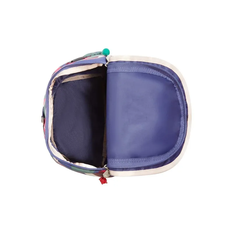 THE NORTH FACE Recycled Polyester Backpack Mini Women's Cave Blue Pink Moss-3