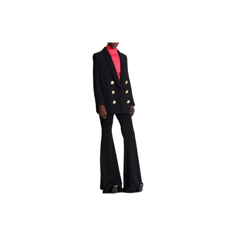 BALMAIN Button Embellished Crepe Jacket-3
