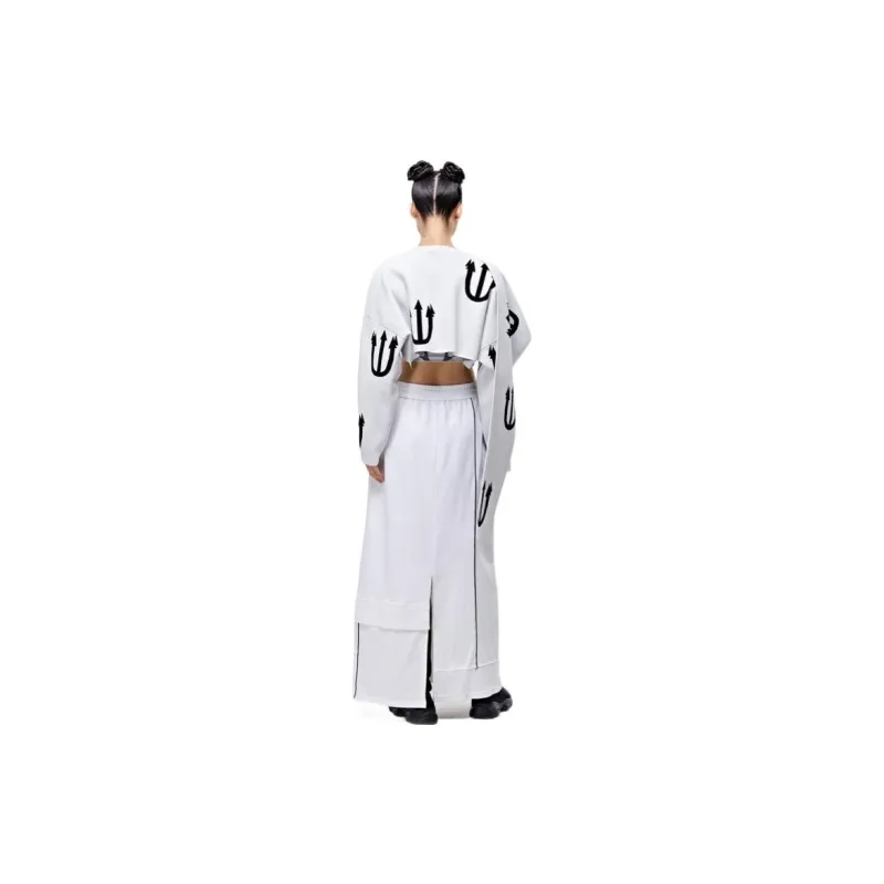 UPON PRO Casual Long Skirts Women's White-1