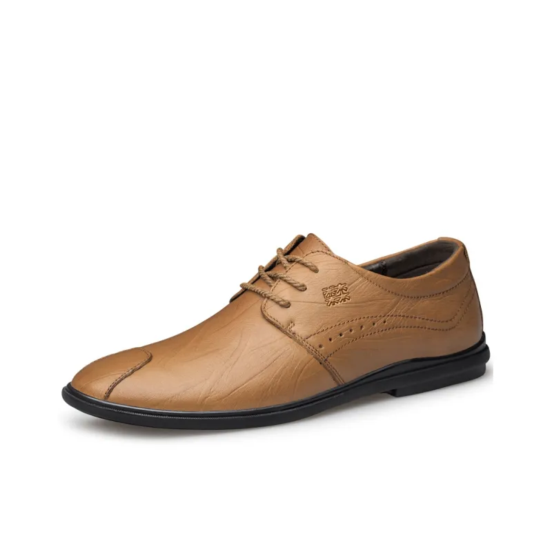 Mulinsen Men's Casual Shoes Men Low Top Black/Light Brown/Dark Brown/Khaki-19