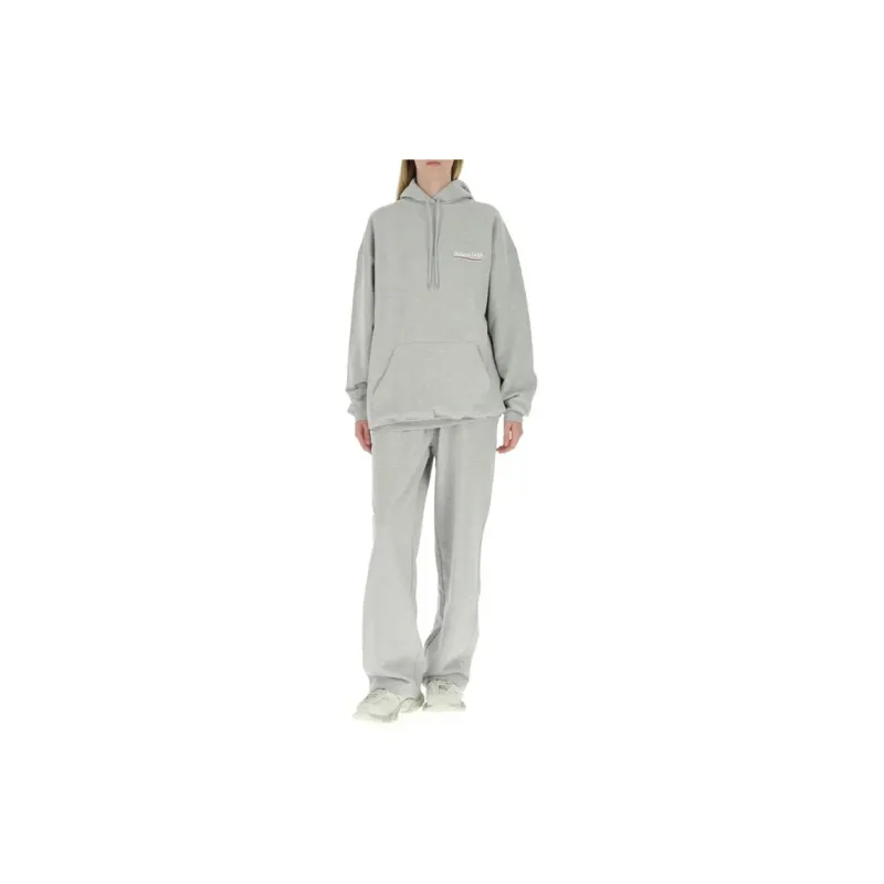 Balenciaga FW21 Knitted Sports Pants Regular Fit Women's Gray-2